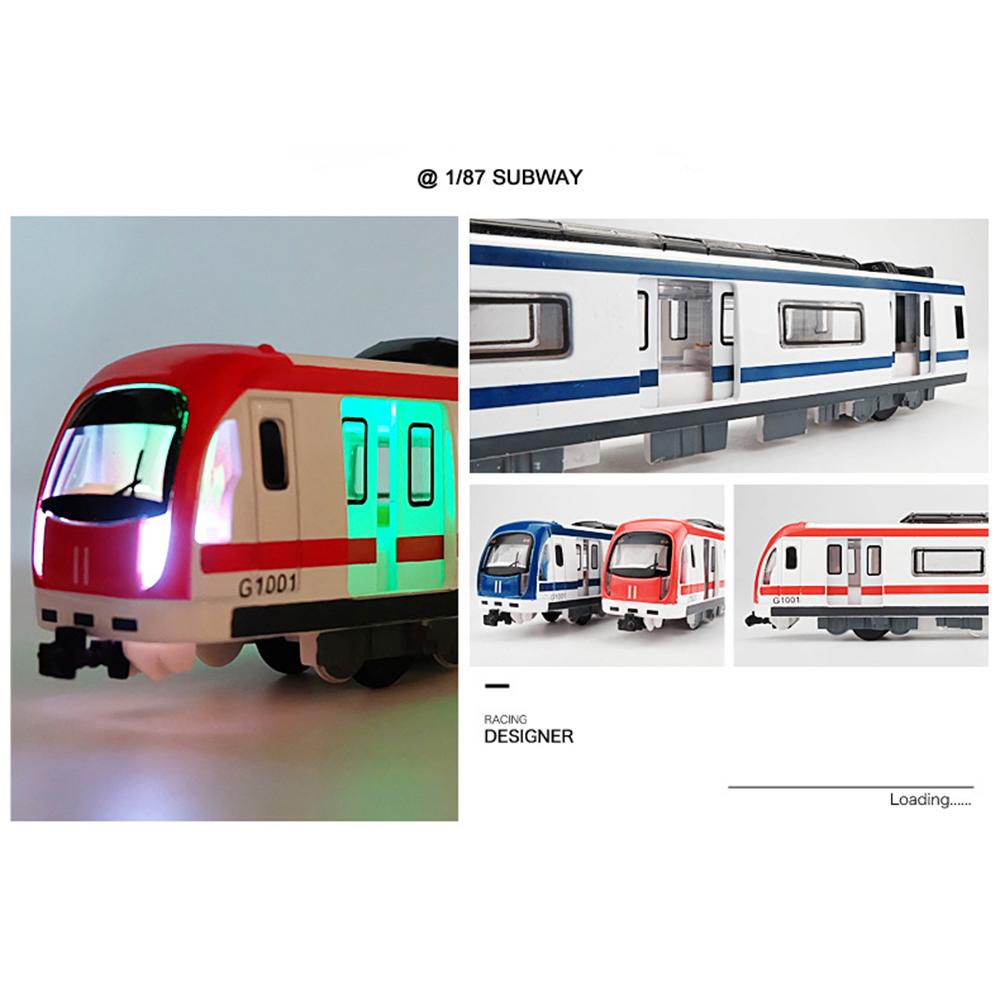 1/87 G1001 High-speed Metro Train Pull Back Connection Vehicle Model Kids Vehicle Children's Toy