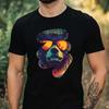 T-Shirt Herren Werwolf Mit Sonnenbrille Motiv Baumwolle Größe XS Bis 5XL