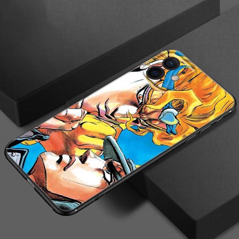 Чехол для телефона JoJo Bizarre Adventure для Apple iPhone 13 12 Mini 11 Pro XS Max X XR 8 7 6S 6 Plus SE 2020 5S 5, мягкий черный чехол из ТПУ iPhone 13 Pro Max