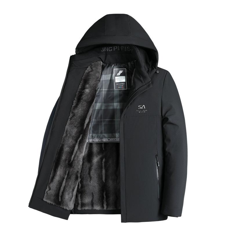 

Мужская куртка с капюшоном и хлопковой подкладкой, повседневная и модная, из бархата, утолщенная и теплая, мужская куртка с хлопковой подкладкой, зимняя куртка с хлопковой подкладкой 5XL