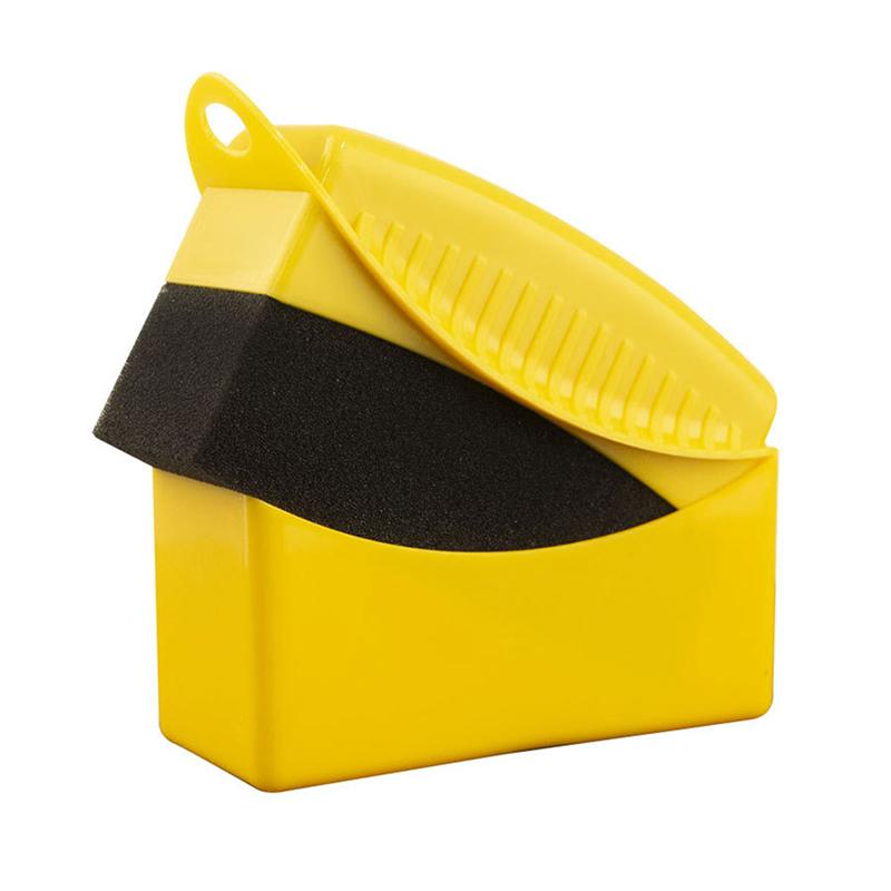 Car Tire Wheel Cleaning Brush Sponge for Car Cleaning Tire Brushes Tool Foam Auto Wash Wax Polish Tyre Cleaner Sponge Pad Tools