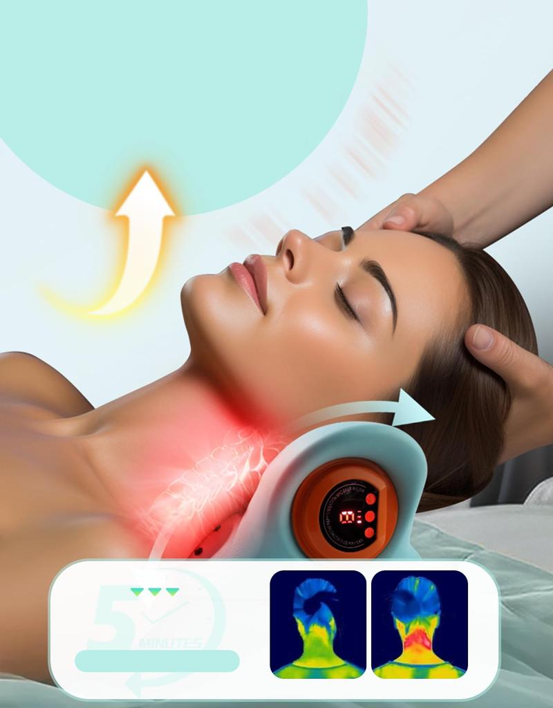 Mocasa Multifunctional Pillow with 3 Modes, 3 Intensity Settings, Easy Operation, Type-C Rechargeable, Lightweight, Unisex, Mother's Day, Father's