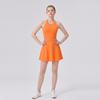 Damen Athletisches A-Linien Tennisrock-Set Mit Eingearbeitetem Slip Schnelltrocknende Sportbekleidung Badminton Golf Laufen