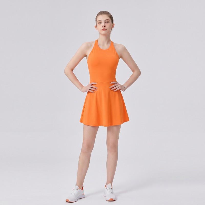 Damen Athletisches A-Linien Tennisrock-Set Mit Eingearbeitetem Slip Schnelltrocknende Sportbekleidung Badminton Golf Laufen