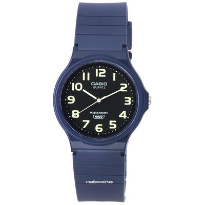 Montre pour homme analogique standard à cadran noir à quartz MQ-24UC-2B MQ24UC-2B