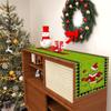 Christmas Tablecloth Cute Pattern Letter Print Holiday Decoration Placemat