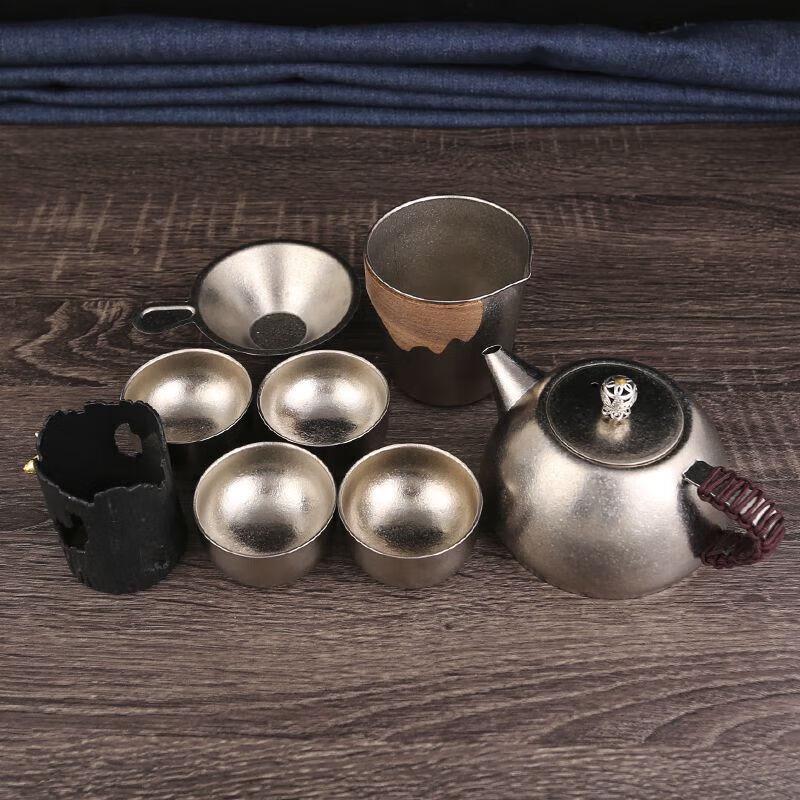 Xinkeh 8-Piece Titanium Portable Outdoor Travel Tea Set