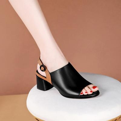 Heeled Sandals Summer Shoes for Women Pumps Peep Toe High Heels Woman Modern Sandal Casual Shoe Buckle Strap Sandalias De Tacón