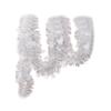 Christmas Tinsel Garland Silver 71 inch Glittering Sparkly Long Xmas Streamer for Birthday Wall Staircase New Year Wedding