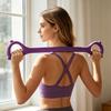 Figure 8 Fitness Resistance Band with Anti-slip Handle 40Lbs Men Women Chest Expander Elastic Strap Arm Back Shoulder Stretch Yoga Tension Rope