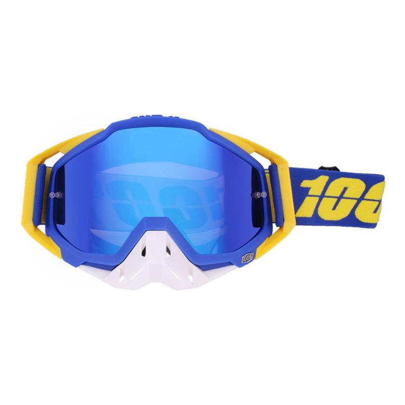 100 Off-Road Motorcycle Goggles with Nose Guard & Windshield Protection for Adults