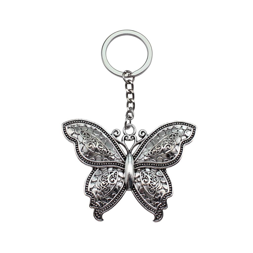 Breloc cu Charm Libelulă și Albină Pandantive Fluture Inel pentru Chei Inel de 28mm