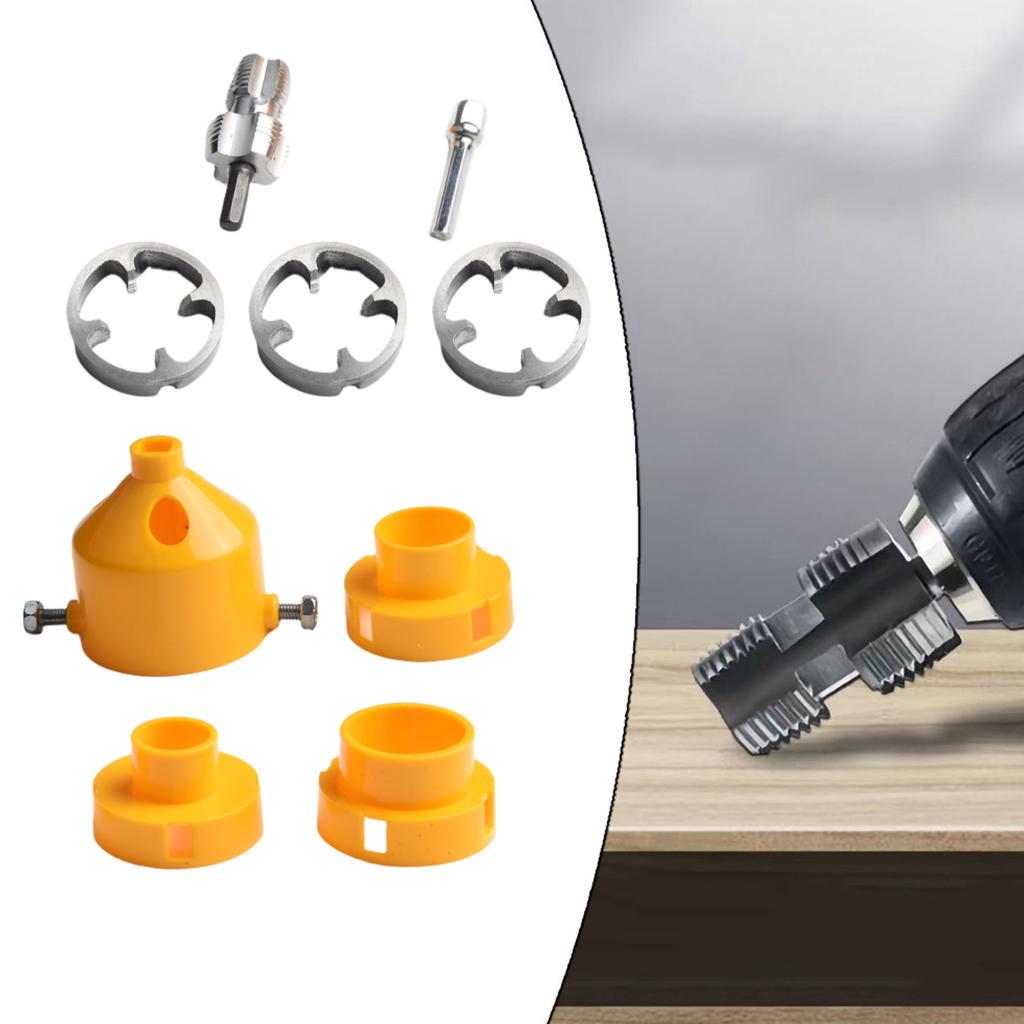 Professional Use Electric Die Kit Plumbing Tool User Friendly Plumbing Gadget 4-Point Compatibility 6-Point Compatibility