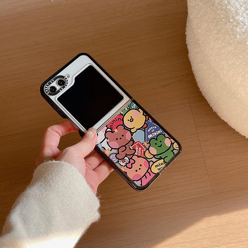 

Карнавальный трендовый защитный чехол для Samsung Z Flip6 для Galaxy Z Flip5/4/3 - Ударопрочный и складной ZFlip4