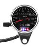 Cafe Racer  Custom Motorcycle Mechanical Speedometer with LED Indicator Odometer 140km h