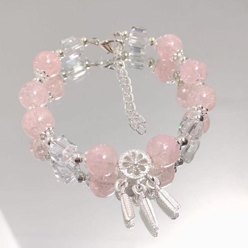 

Super Divine Feather Compass Bracelet - Women s Unique Design, Colorful Beaded Hand Chain, Handcrafted Jewelry for Women рожевий