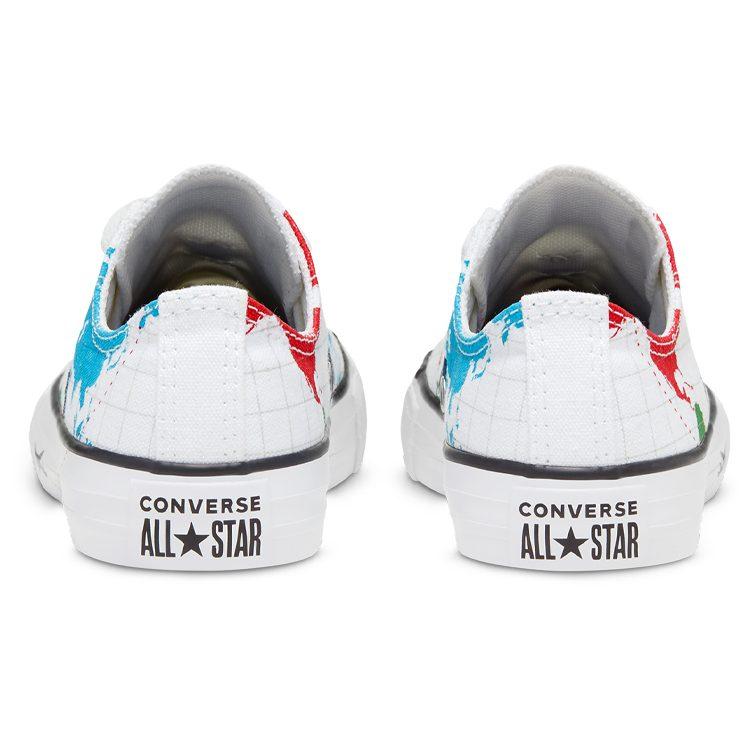 Converse Chuck Taylor All Star Low Top Kids Canvas Shoes White Teenagers 668458C