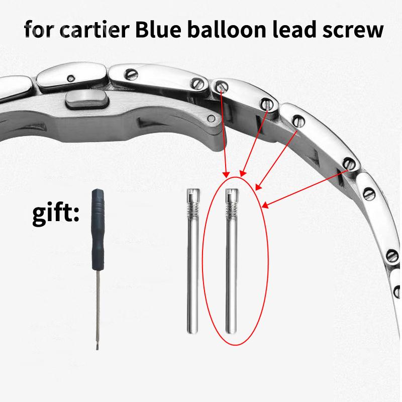

Для браслета часов Cartier Blue Balloon из стали Аксессуары Стальной Шток с качающейся головкой Винт Соединительный стержень Болт ремешка Подвижная Фиксированная головка 20mm