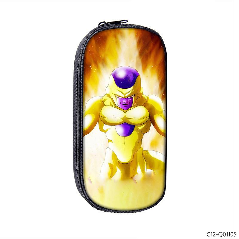Dragon Ball Printed Polyester Pencil Case Student Stationery Box Portable Pencil Case Multifunctional Storage Bag