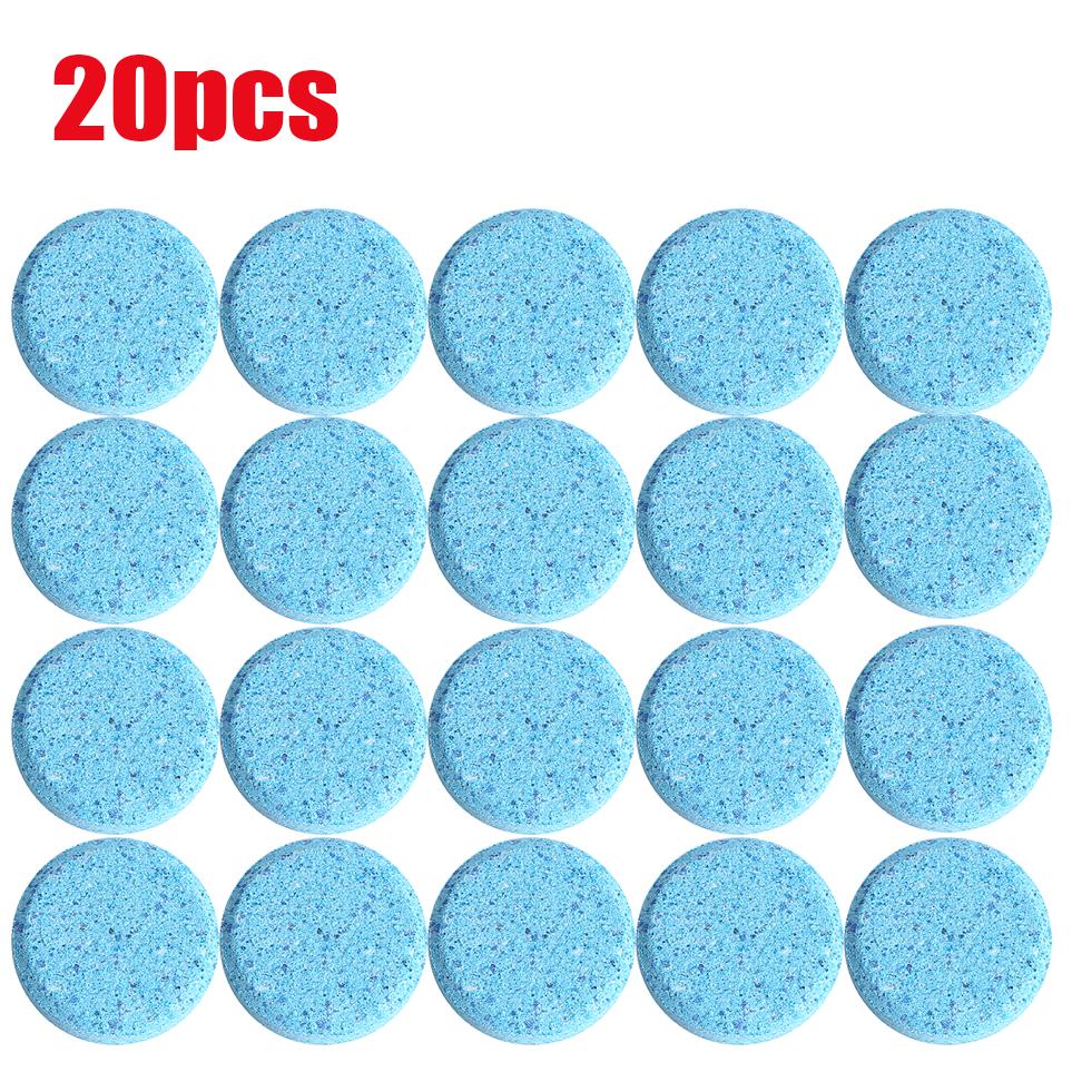 20pcs Car Windshield Cleaning Effervescent Tabets  Home Glass Cleaner Detergent Toilet Cleaning Tabet Concentrate Solids