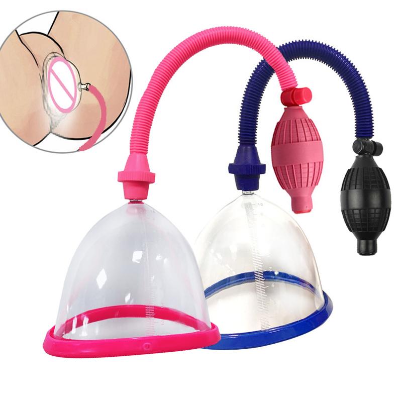 Pompa per vuoto per fica Ventosa per clitoride vaginale Anello di tenuta in silicone grande per succhiare la tazza Giocattolo per flirtare sexy con pallottola morbida e stretta