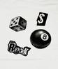 SK8ER ROCK All In 8 Collage T-Shirt ((White))