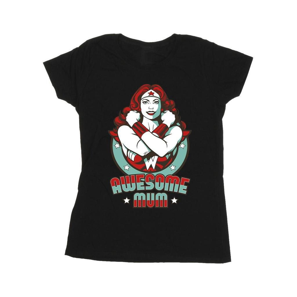 DC Comics Womens/Ladies Wonder Woman Wonderful Mum Cotton T-Shirt