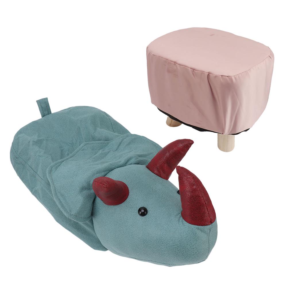 Uroczy podnóżek w kształcie zwierzątka z miękką wyściełaną poduszką i antypoślizgowymi nóżkami Małe stołki podnóżki dla dzieci i dorosłych Dinozaur