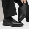 Lace-Up Men's Oxford Wedding Shoes New Arrival Male Coiffeur Flats Leather Male Outdoor Shoes Classic Formal Office Footwear