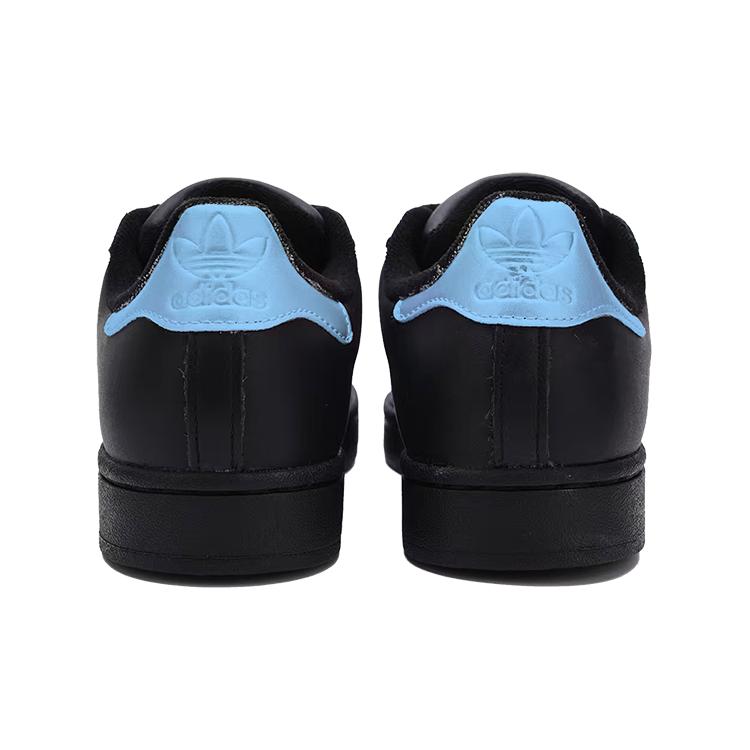 Adidas Originals SUPERSTAR Comfortable Versatile Thin Sole Leather Low top Skateboard Shoes Unisex Black White JI0079(Team2009-)