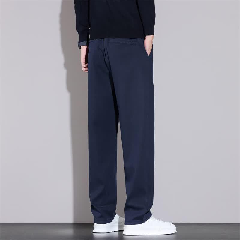 Mark Fairwhale Men's Lyocell Straight-Fit Casual Pants