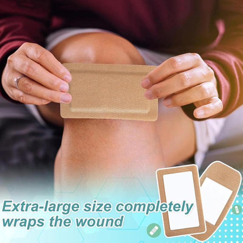 5Pcs Large Size Elastic Non-Woven Medical Adhesive Wound Dressing Band Aid Large Wound First Aid Skin Care Tools