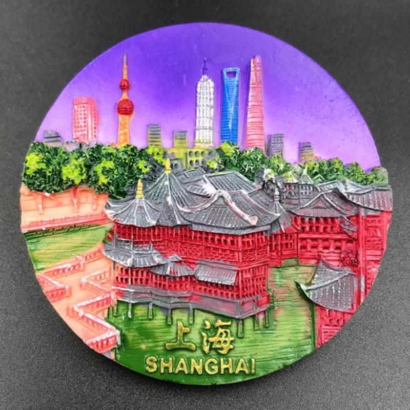 Shanghai Fridge Magnets Beijing Travelling Souvenirs Home Decor China Fridge Stickers Christmas Gifts Message Board Stickers