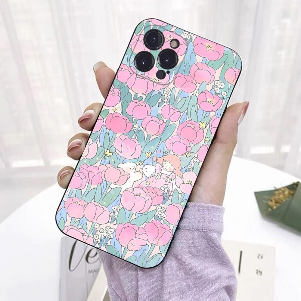 Iphone15 Pro Mobile Phone Case Abstract Illustration Mobile Phone Case Hair Color Painting Anti-Drop For Anti-Drop Mobile Phone