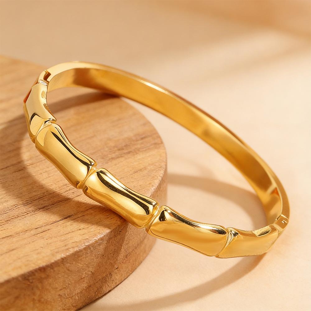 European and American Color Bamboo Light Luxury Women's Fashion Niche High-end Bracelet