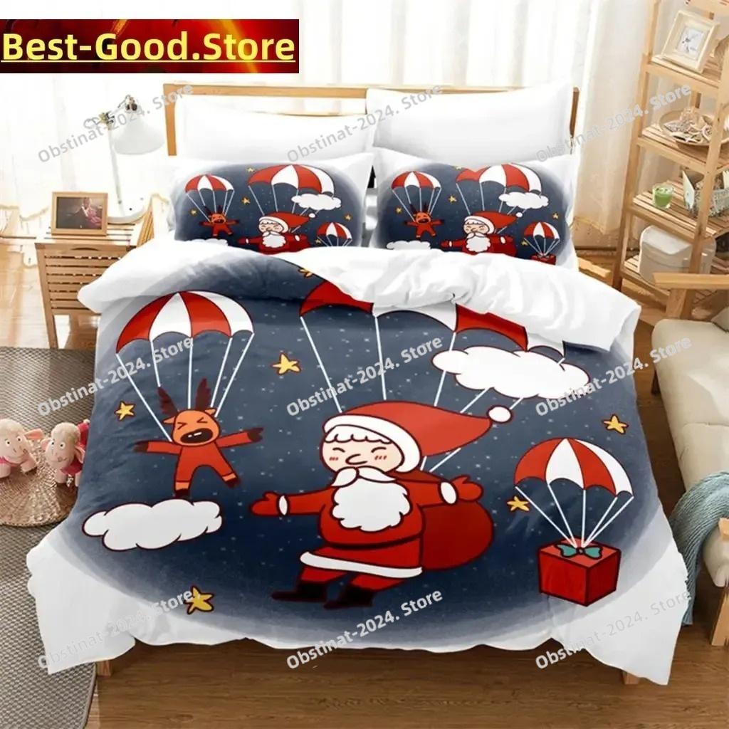 Christmas Bedding Set Duvet Cover Set 3d Bedding Digital Printing Bed Linen Queen Size Bedding Set Fashion
