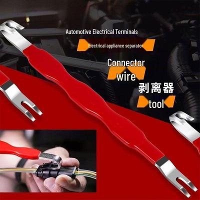 Automotive Wiring Connector Disassembly Tool Kit: Separator, Pry Bar, and Wire Cutting Pliers.