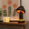 Warm Light Mushroom LED Night Light Touch Switch Decorative Atmosphere Light Bedside Lamp  Bedhead