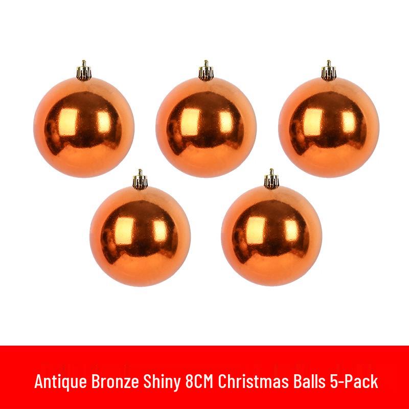 6-30cm Christmas Ornaments: Shiny, Matte & Glitter Balls In Gold, Silver, Red & Green - Plastic Tree Decorations