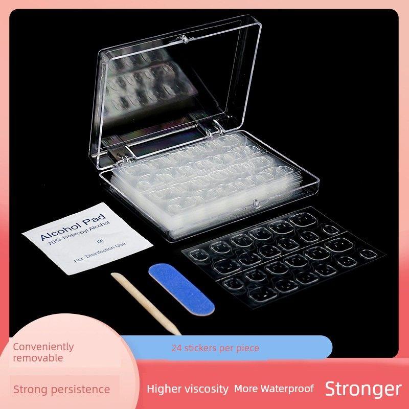 

Wearing Nail Transparent Sticker Removable Waterproof Jelly Glue Ordinary white glue 10-240 stickers