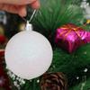 6pcs Pendant Christmas Hanging Balls Glitter Christmas Tree Pendants  Home Xmas Party Decor