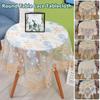 European Style Lace Floral Embroidered Tablecloth Dining Table Cloth Multi-function Dust-proof Coffee Tea Table Cover Home Decor