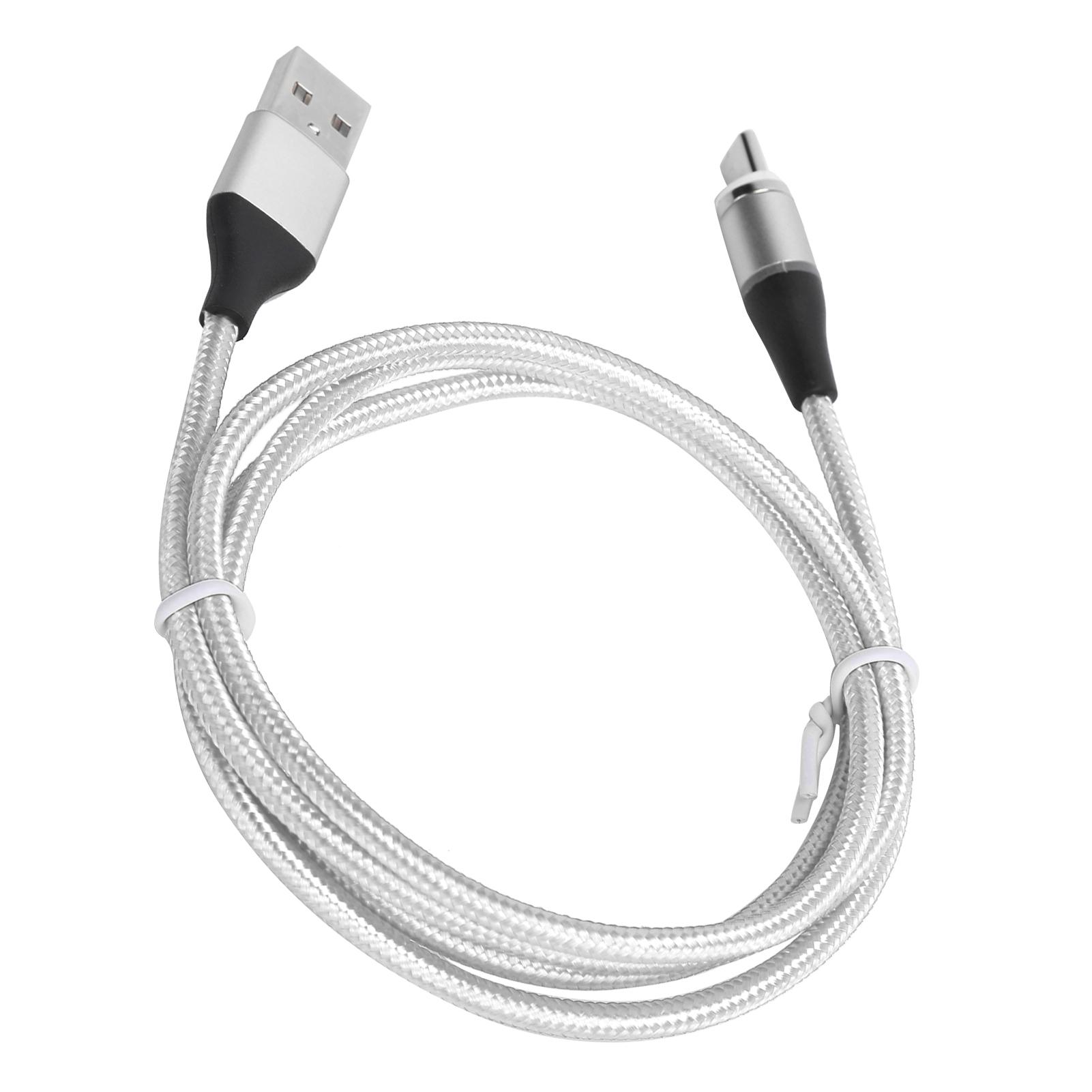 

Нейлоновый плетеный магнитный кабель 3 в 1 для сверхбыстрой зарядки 5 А для портов iOS Type-C Micro USB белый