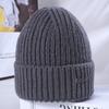 Women's Winter Warm Knitted Hat Korean Style Versatile Big Head Circumference Showing Face Small Windproof Ear Protection Wool Hat
