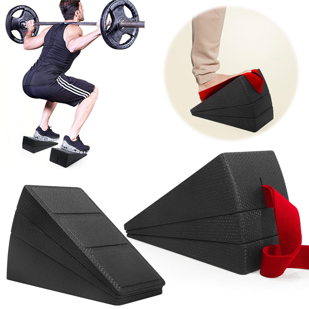 3PCS Squat Wedge Block Adjustable Non-Slip Squat Ramp Deadlift Wedge Calf Stretcher Slant Board Strength for Squat and Deadlift