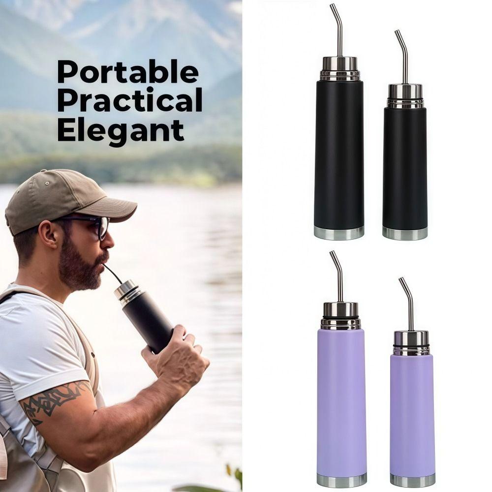 2-in-1 Yerba Mate Bottle Stainless Steel Vacuum Cup NEW Thermal Cup Unisex