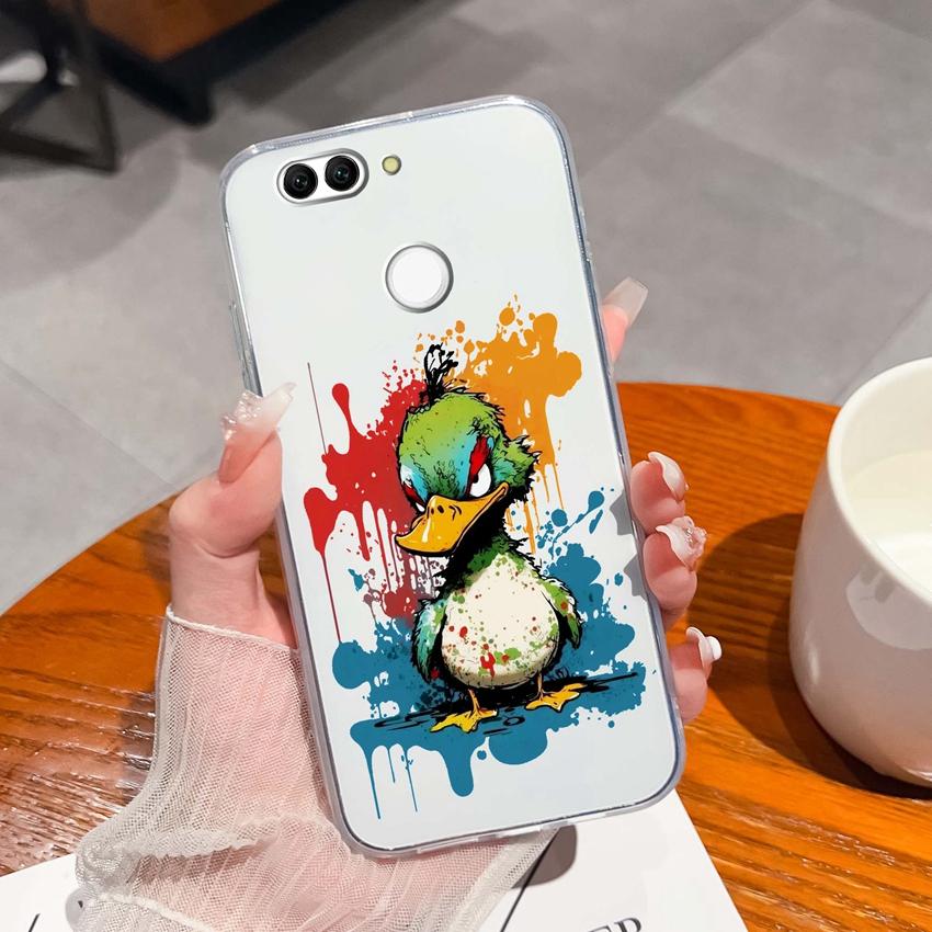 For Huawei Nova 2 2S 3 3e 4 4e 5 5i 7i 6 7 SE Luxury Clear Phone Case Beautiful Butterfly Wing Pattern Soft Silicone Anti Fall Shell For Huawei Casing