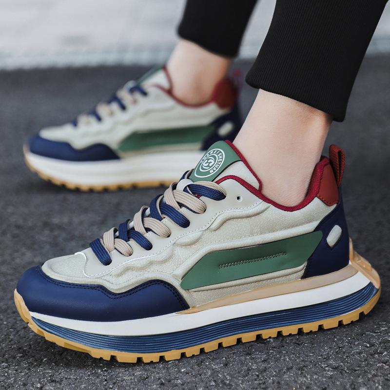 

Мужские дышащие повседневные белые кроссовки для осени и зимы 2024 года с нескользящей подошвой 44