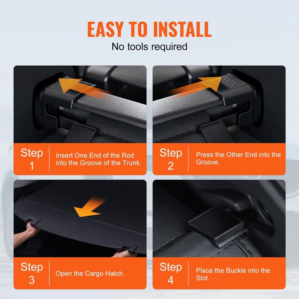 Retractable Cargo Cover for Mazda CX-5 2017-2024 Upgraded Rear Trunk Cover