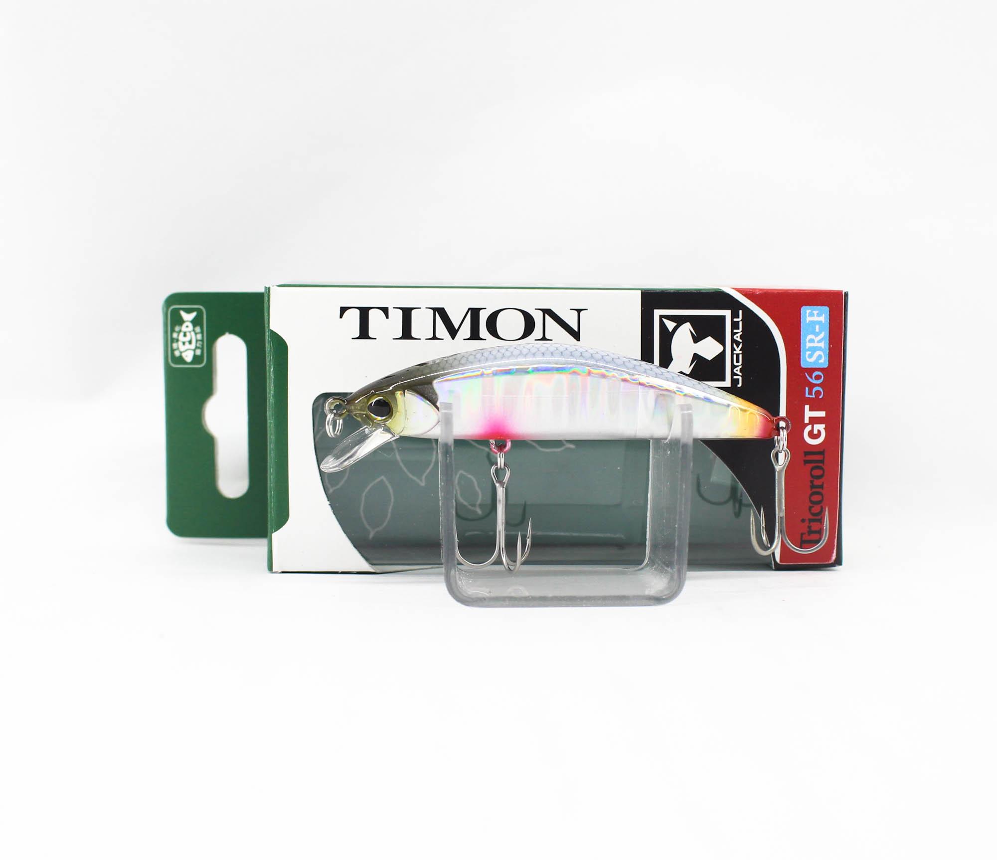 

Плавающая приманка Jackall Timon Tricoroll GT 56 SR-F Ukimizu с белой спинкой (8144)